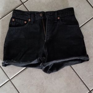 Levi's super high waisted shorts